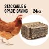 imageHatortempt Bulk Egg Cartons  24Pack Reusable 12Count Basket  Recycled Paper Pulp Protection ampamp Ventilation  Fits Small to XL Sizes  Cardboard Dozen Egg Carton Basket24Pack