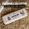 imageHatortempt Bulk Egg Cartons  24Pack Reusable 12Count Basket  Recycled Paper Pulp Protection ampamp Ventilation  Fits Small to XL Sizes  Cardboard Dozen Egg Carton Basket24Pack