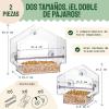 imageHatortempt Window Bird Feeder  Set of 2 Clear Plastic  SquirrelProof Design with Strong Suction Cups  Wild Bird Feeders for Outdoors ampamp Backyard Birding ampamp Wildlife Viewing