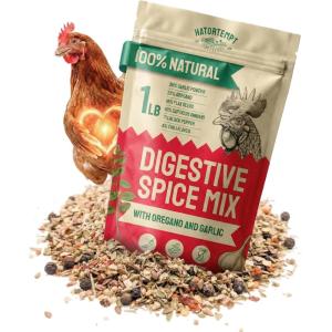 imageHatortempt Chili Mix for Chickens  Intestinal Support Herbs for Chickens with Garlic Oregano and Chili  EggSafe Poultry Herbs Mix 1lb