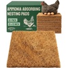 image:imageHatortempt Chicken Nesting Pads for Laying Hens  Coconut Coir  Ammonia Absorbing Nesting Box Pads for Chicken Coop  13x13 10 Pack of Liners